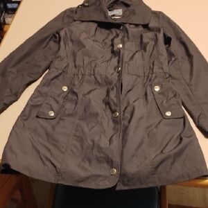 Johnston & Murphy Charcoal Trench Coat